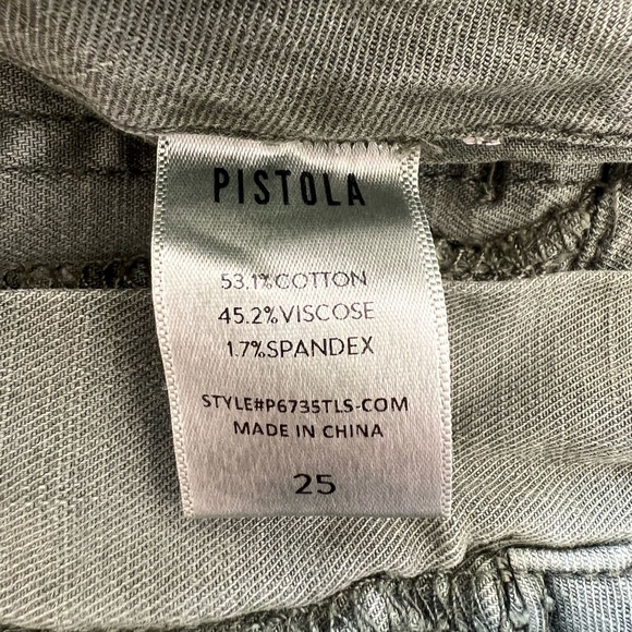 Pistola “Mara” green cropped pants. Size 25. - Picture 5 of 6